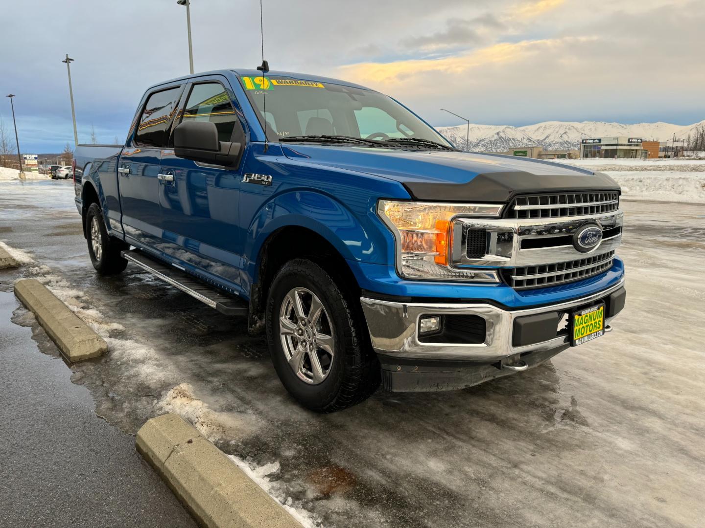 2019 Blue /Gray Ford F-150 XLT (1FTFW1E53KF) with an 5.0 XLT engine, 10-Speed Automatic transmission, located at 1960 Industrial Drive, Wasilla, 99654, (907) 274-2277, 61.573475, -149.400146 - Photo#7